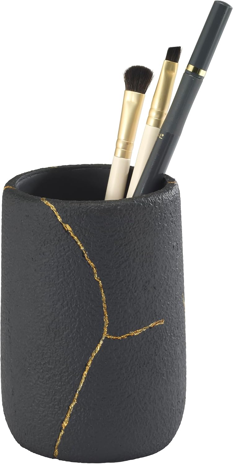 Stylish BlackGold TUMBLER Organizer from Nicole Miller New York