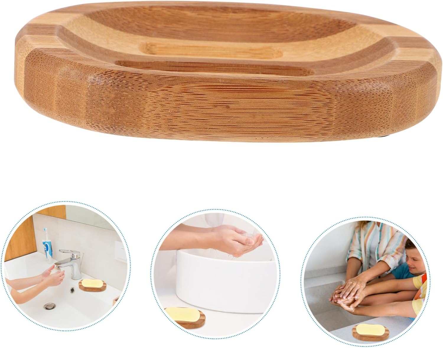 Zebra Wooden Soap Dish Solid Handcrafted bath Kitchen Accessory