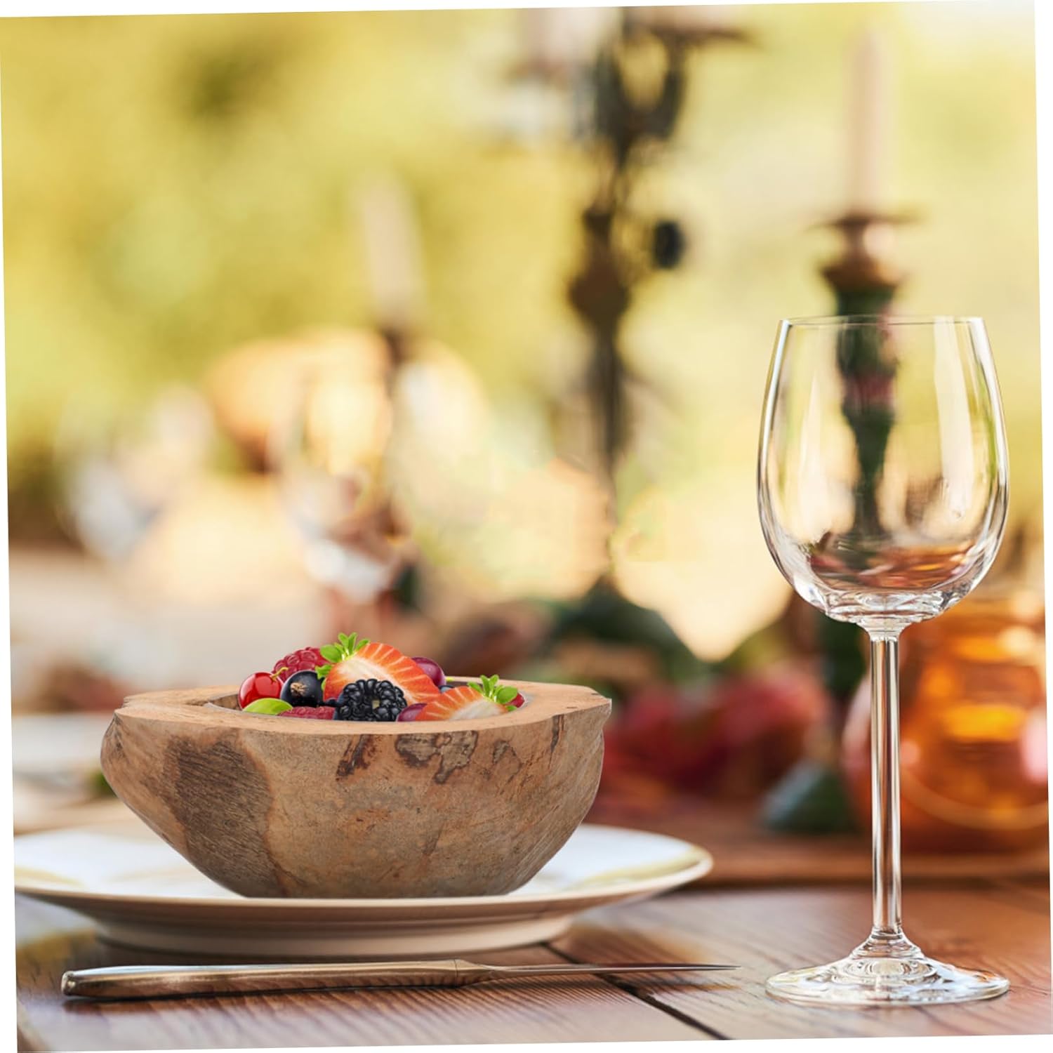 NUOBESTYNatural Coconut Shell Bowl for Daily Use