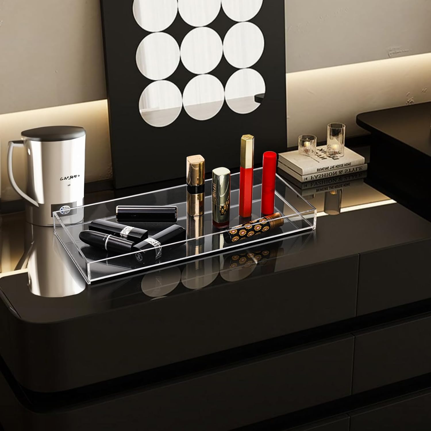 3-Piece Acrylic Bathroom Trays
