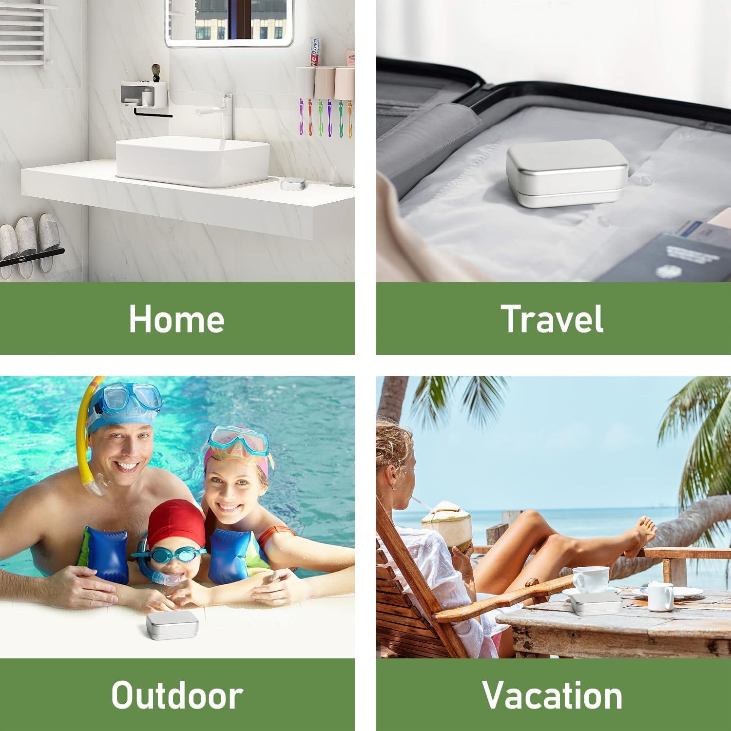 Affordable Aluminum Travel Soap Container with Lid for moist_response