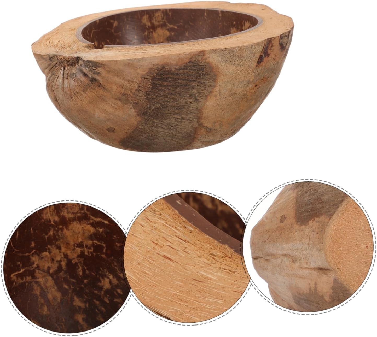 Angoily Natural Coconut Shell Scented Candle Cup