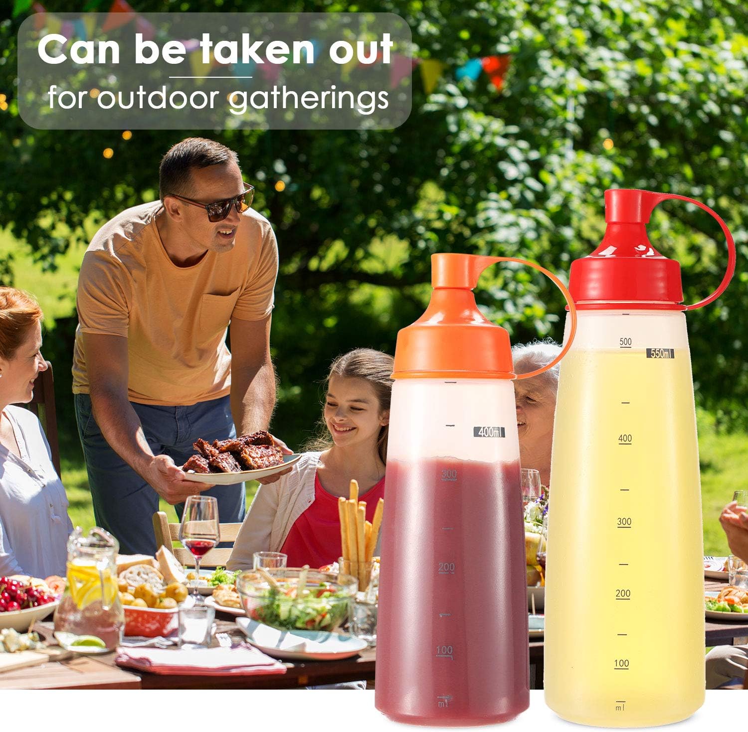 Ondiomn Condiment Squeeze Bottles