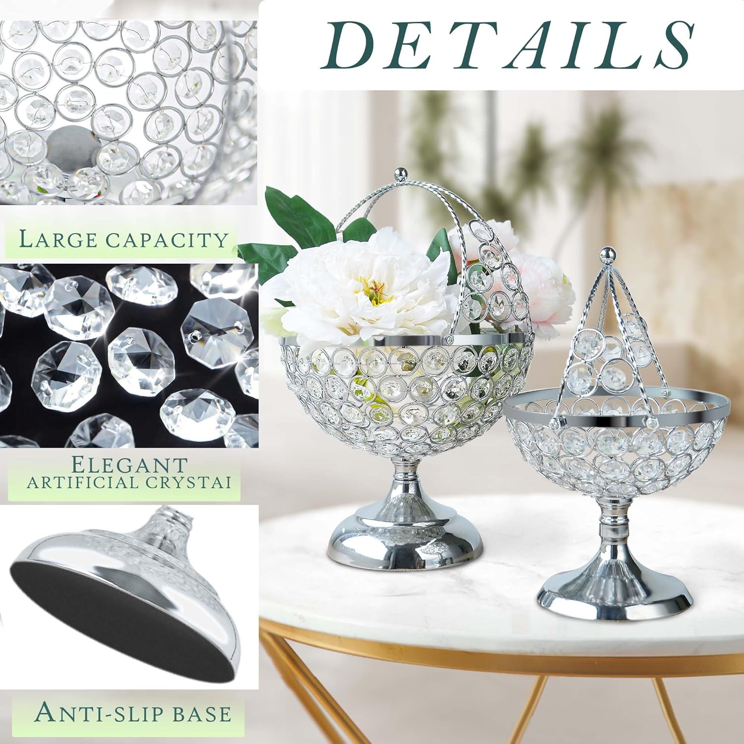 Crystal Candy Bowl Holder - Elegant Decor for Your Home