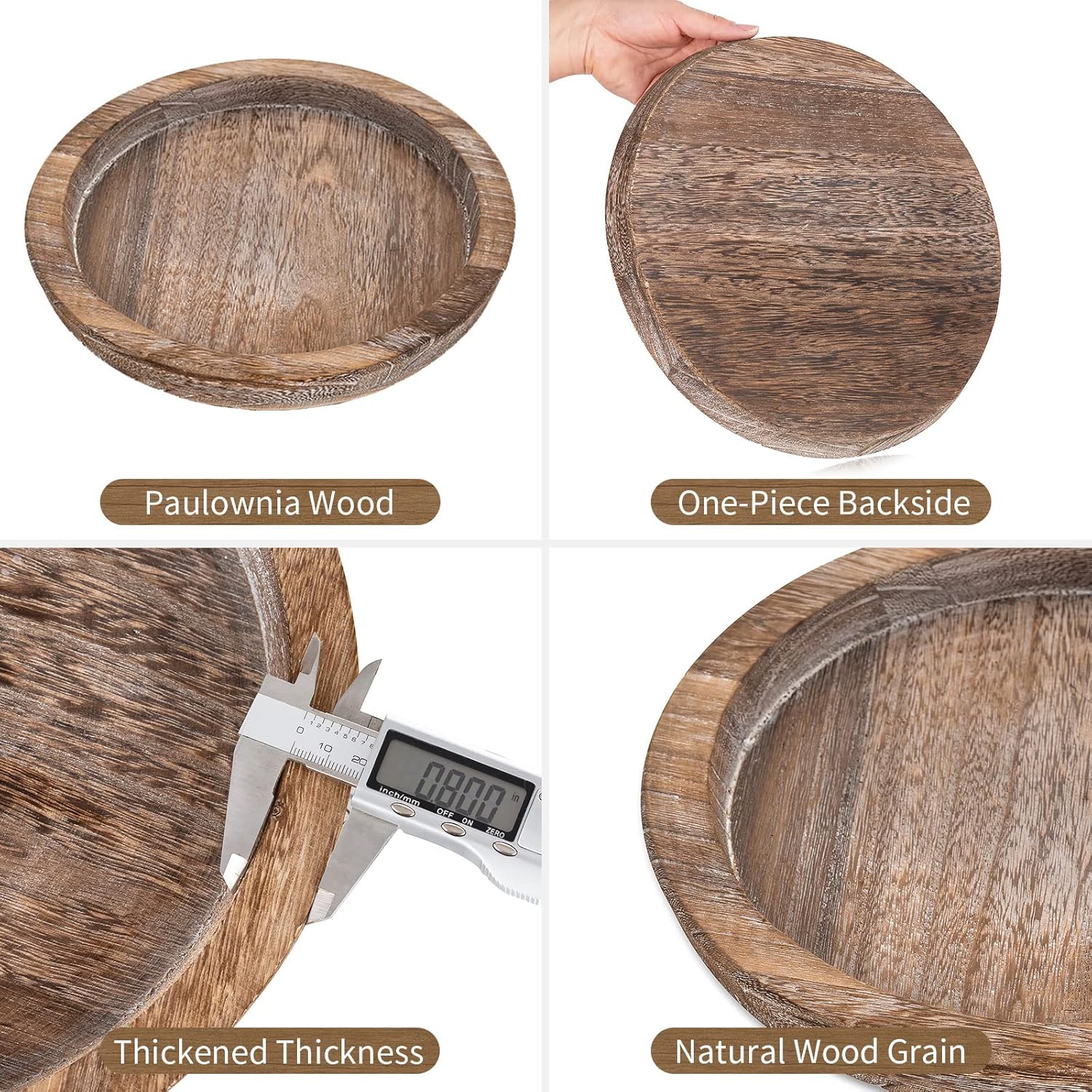 Hanobe Rustic Wooden Serving Tray