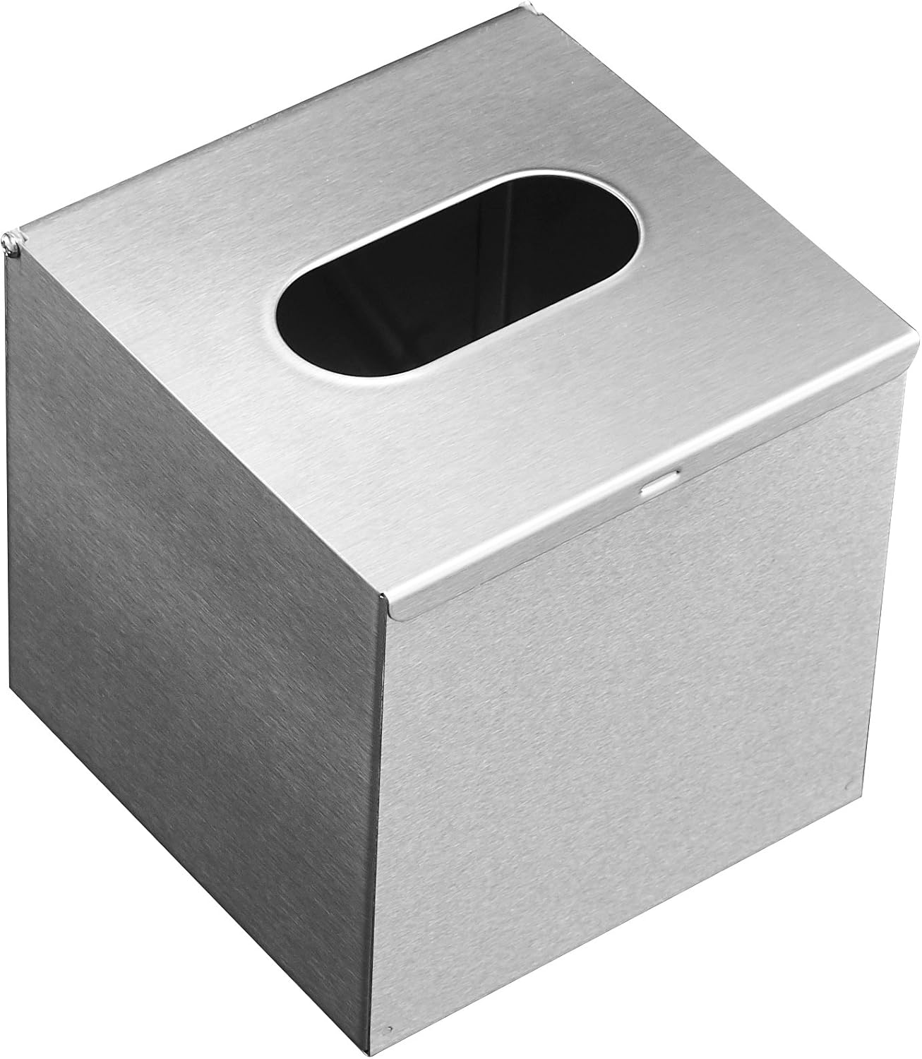 JunSun Square Tissue Box Holder - Stainless Steel Brushed Nickel 5x5x5