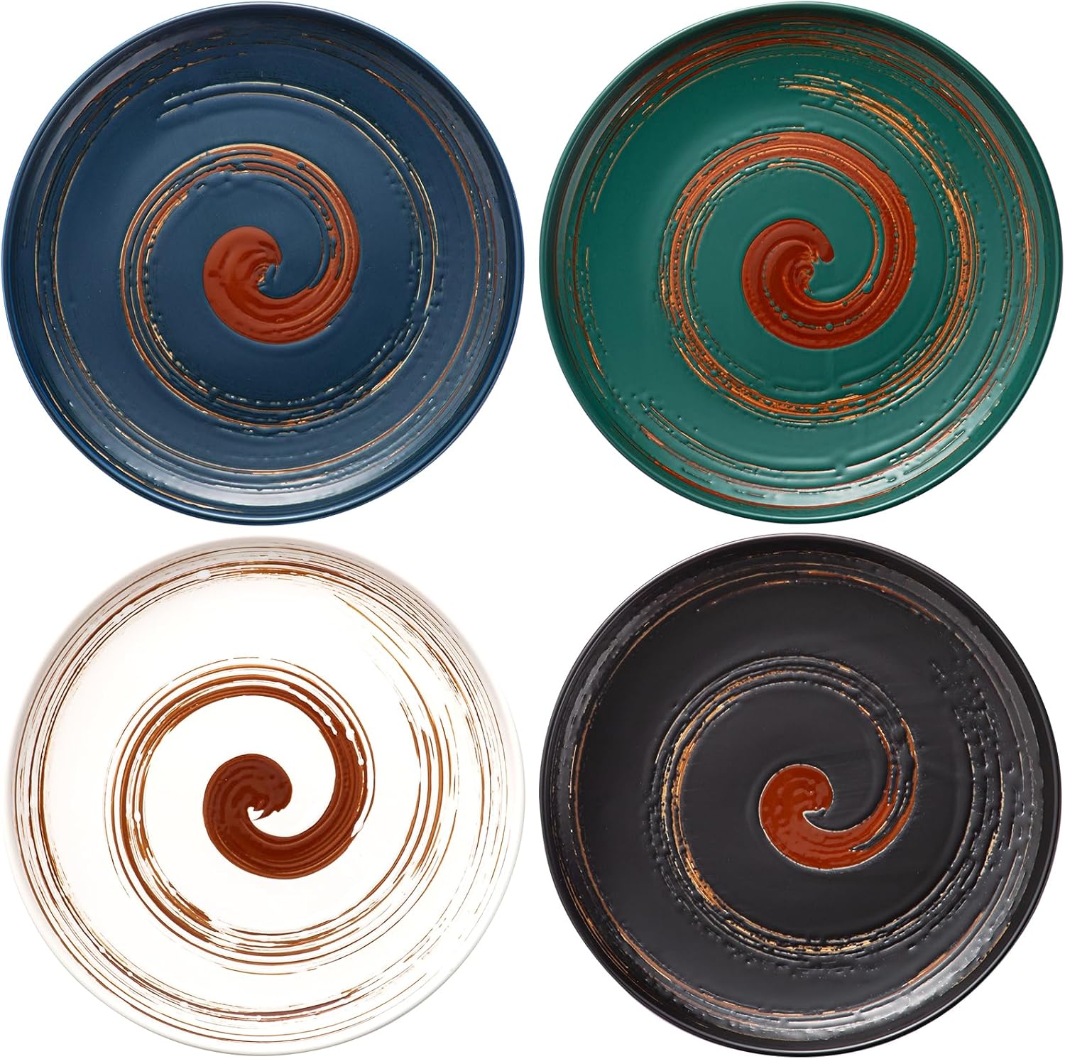 Colorful 101-inch Dinner Plates Set of 4 Classic Design