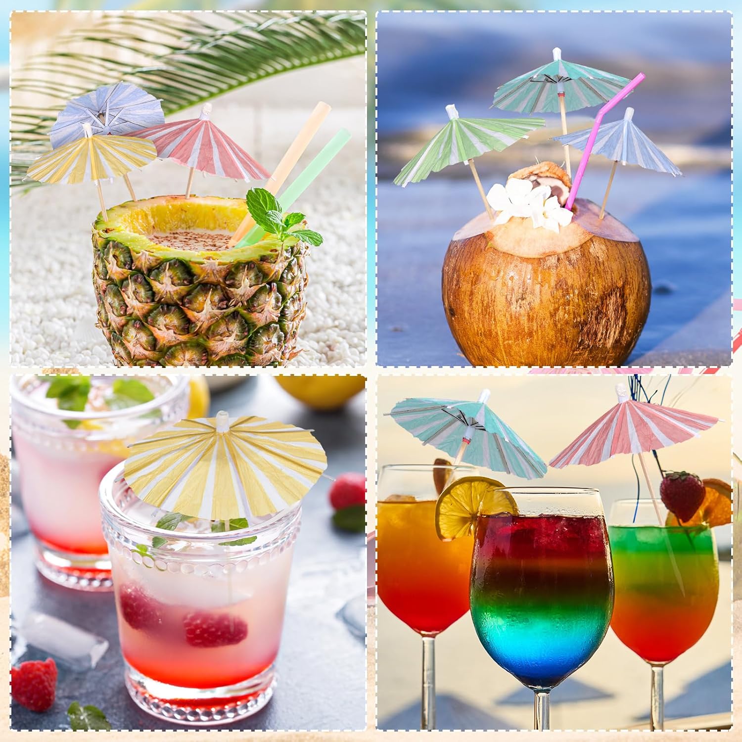 Perfect tropical drink accessories for summer parties
