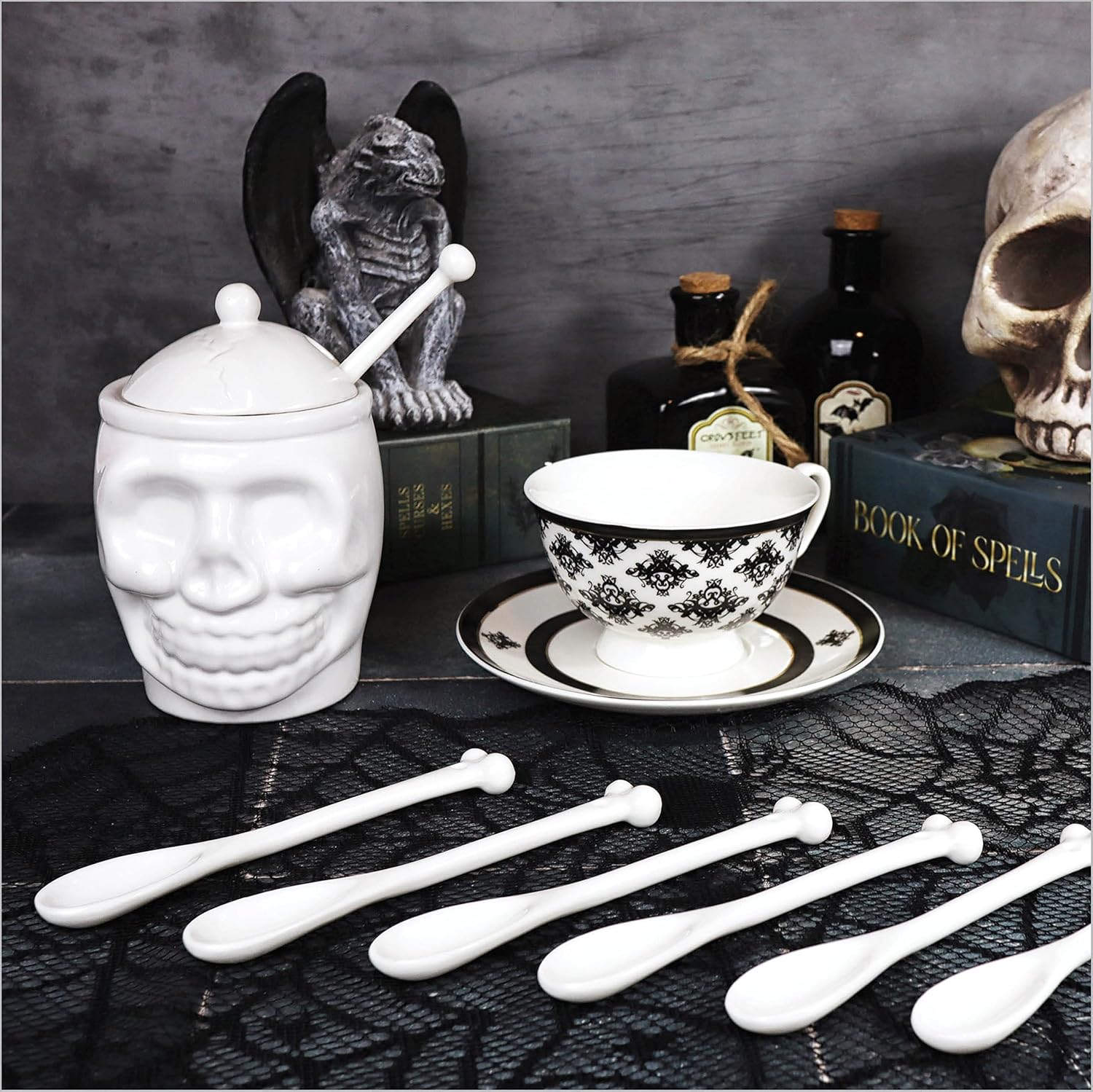 Bell Book And Candle Deluxe Gothic Kitchen Gift Set SPOOKY Halloween Gift