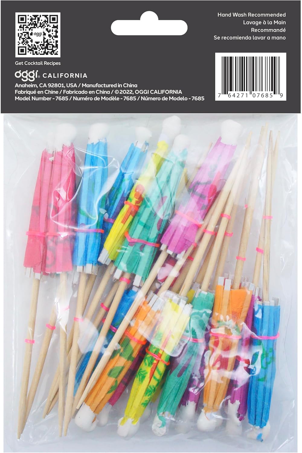 Stylish 20-Piece Cocktail Umbrellas