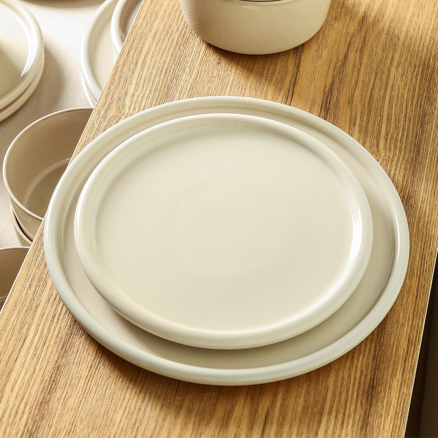 Stoneware 4-Piece Dinner Plate Set