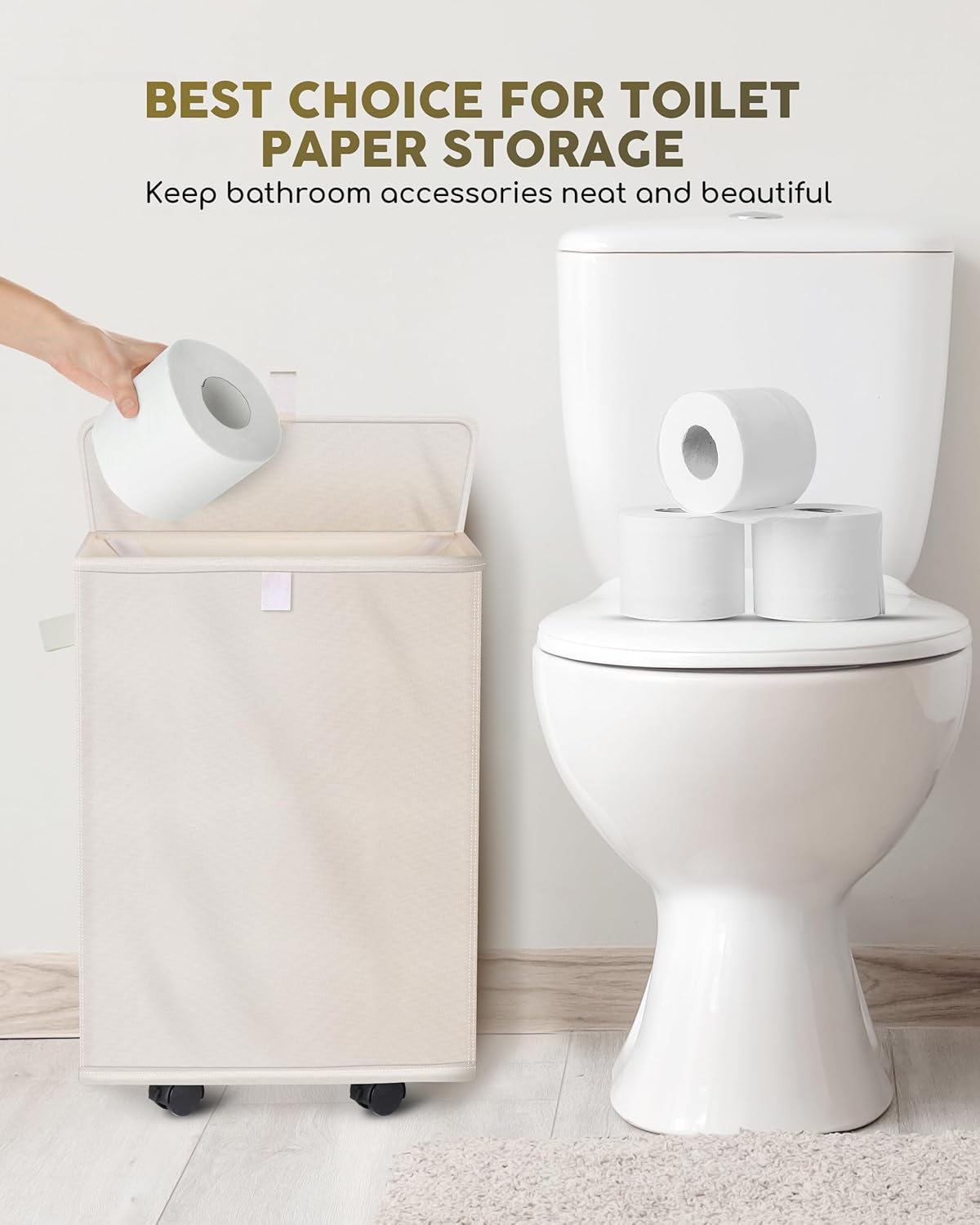 Big 35L roll toilet paper storage