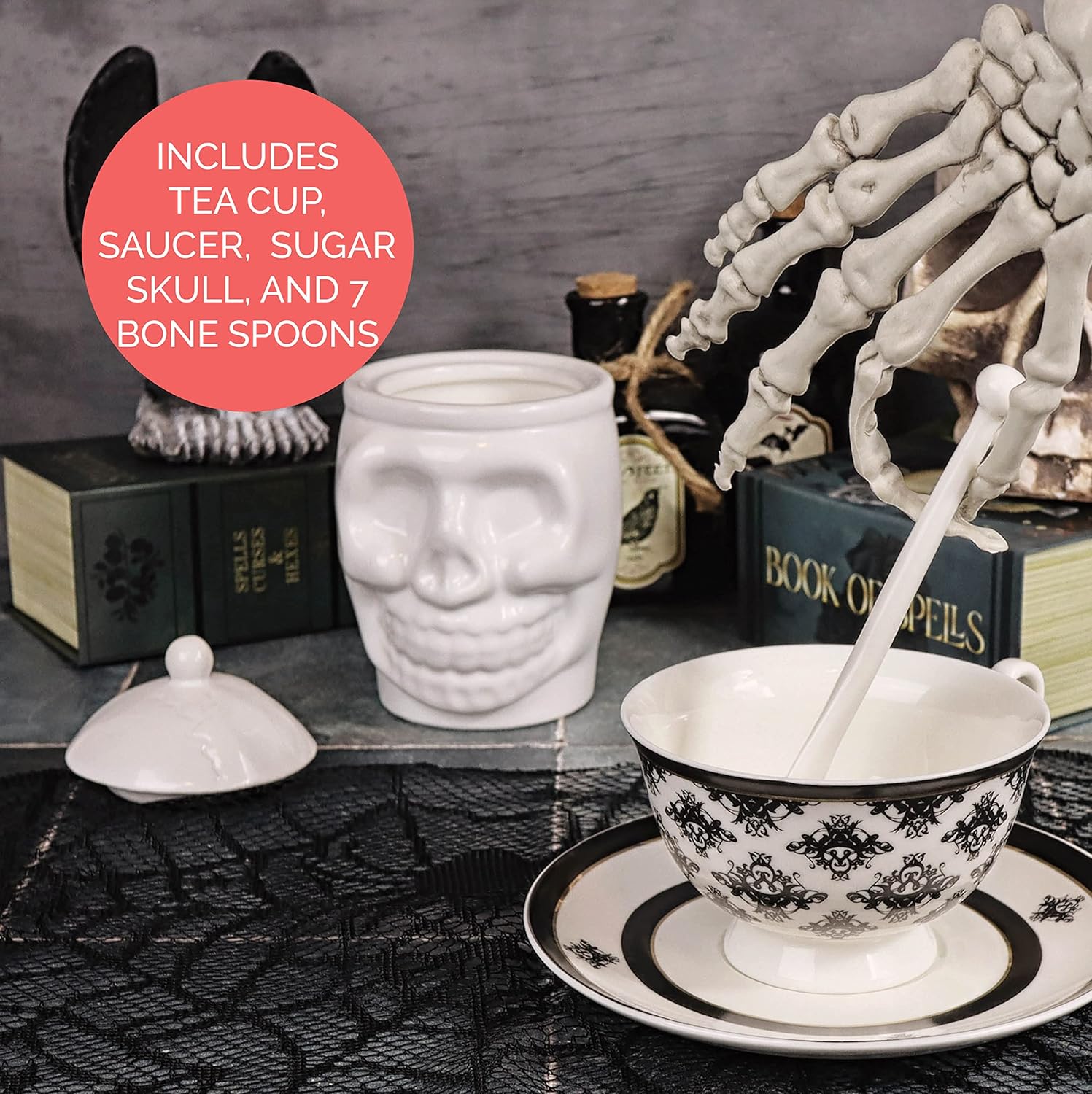 Bell Book And Candle Deluxe Gothic Kitchen Gift Set SPOOKY Halloween Gift