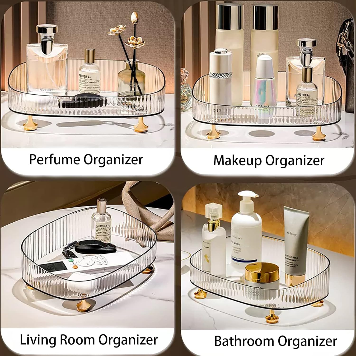 Stylish Acrylic Vanity Tray for Organizing