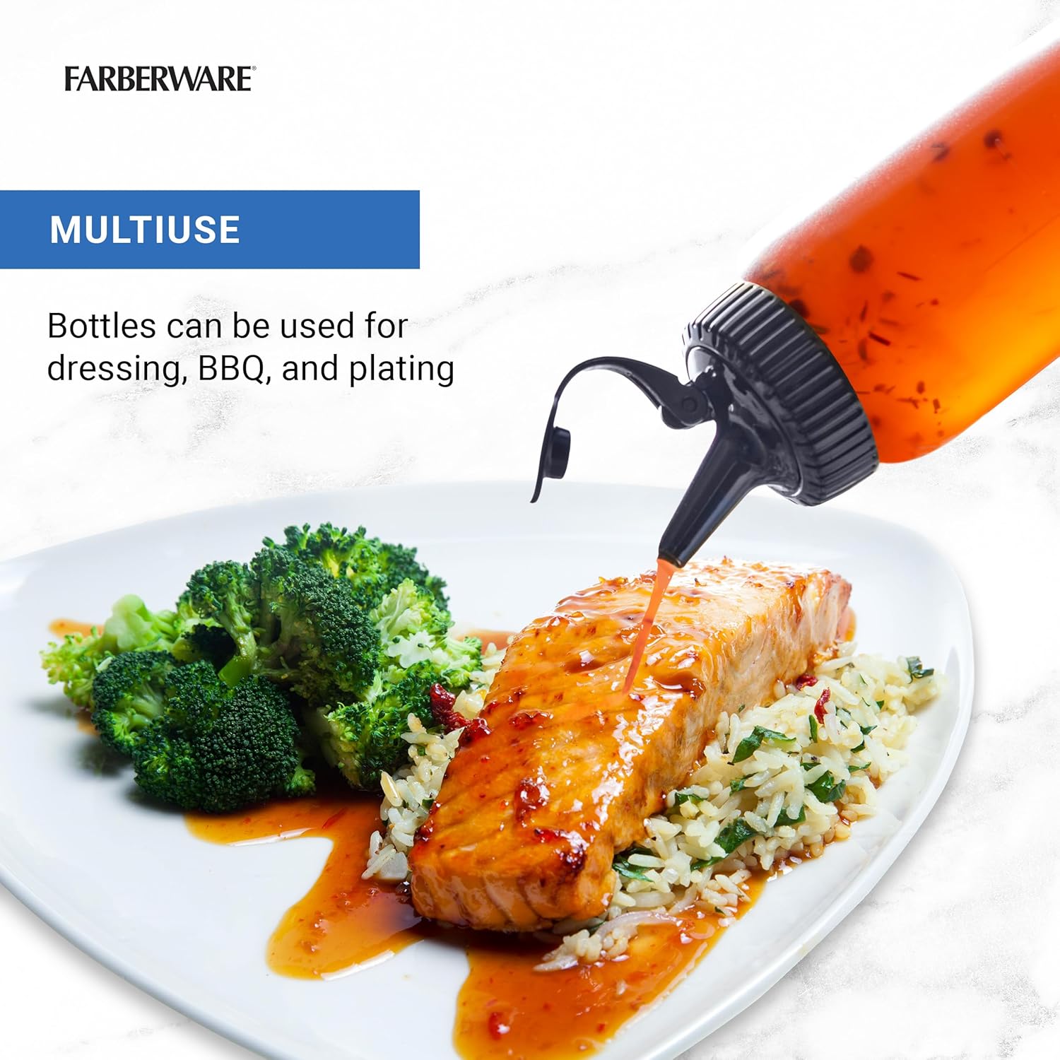 Fast-acting Professional Squeeze Bottle Set Flavorful Mess-Free Cooking Made Easy Indoors Outdoors