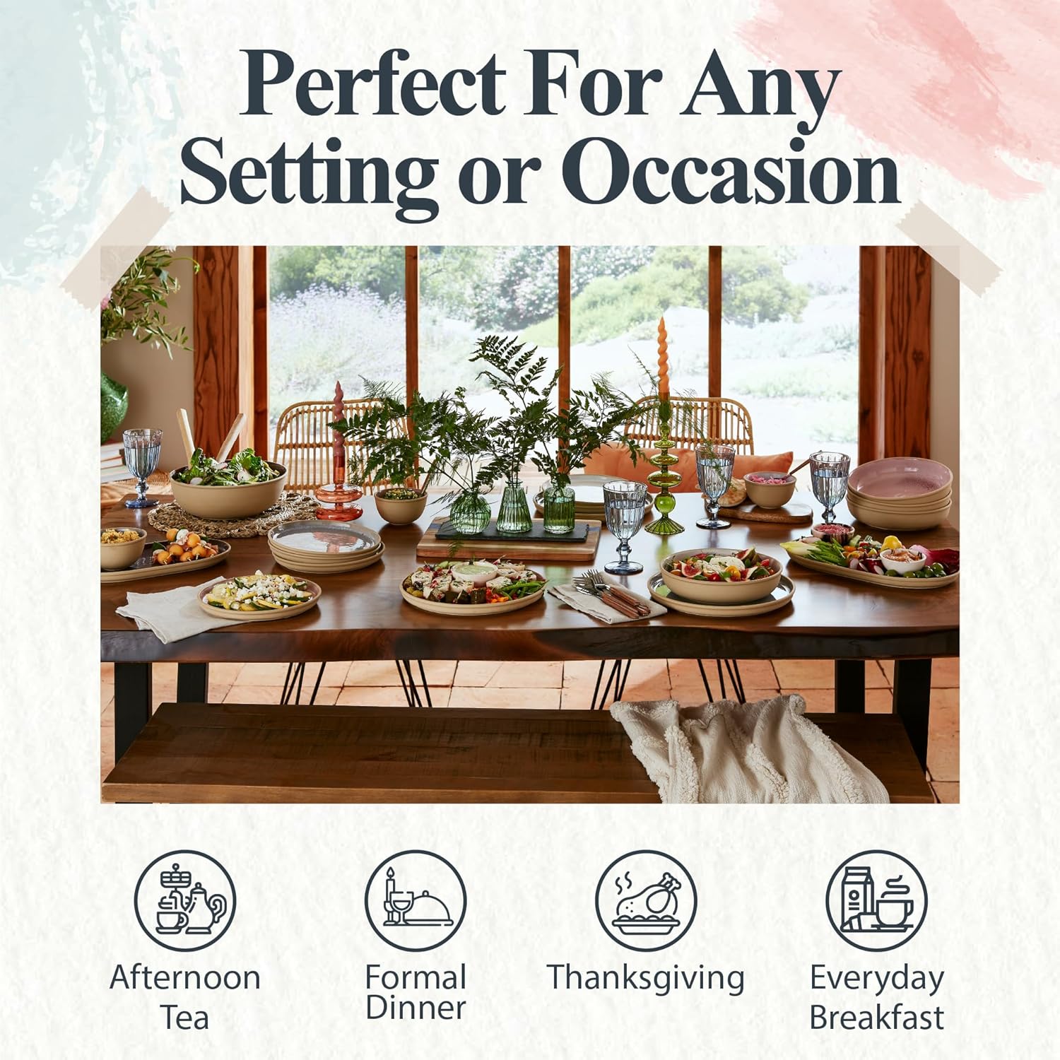 Modern Aquamarine Dinnerware Set