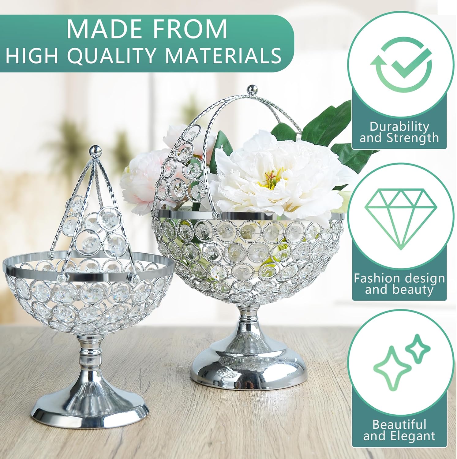 Crystal Candy Bowl Holder - Elegant Decor for Your Home