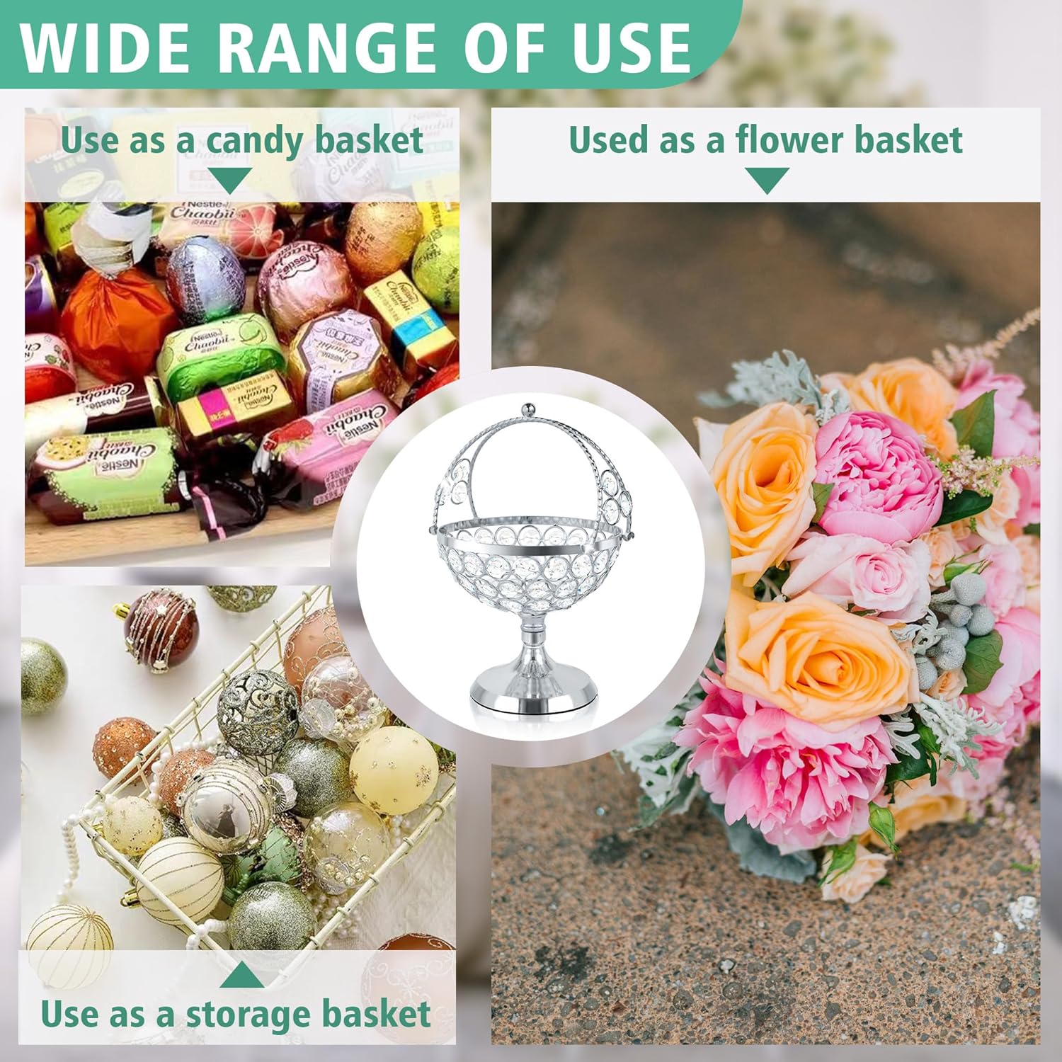Crystal Candy Bowl Holder - Elegant Decor for Your Home