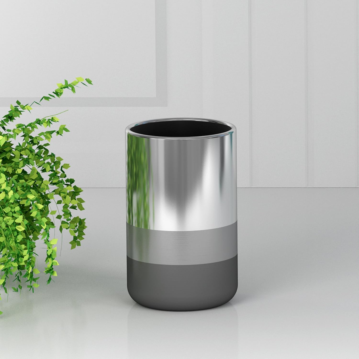 Triune Tumbler in 3-Tone Shiny Gray Stainless Steel