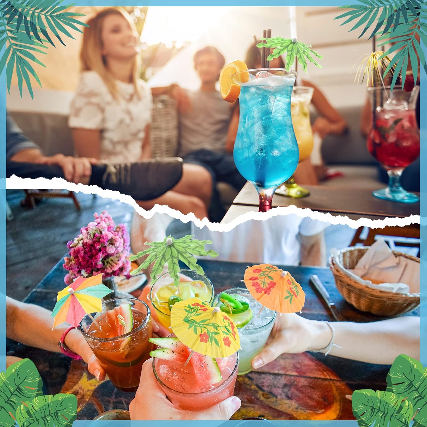 180-Piece tropical cocktail picks
