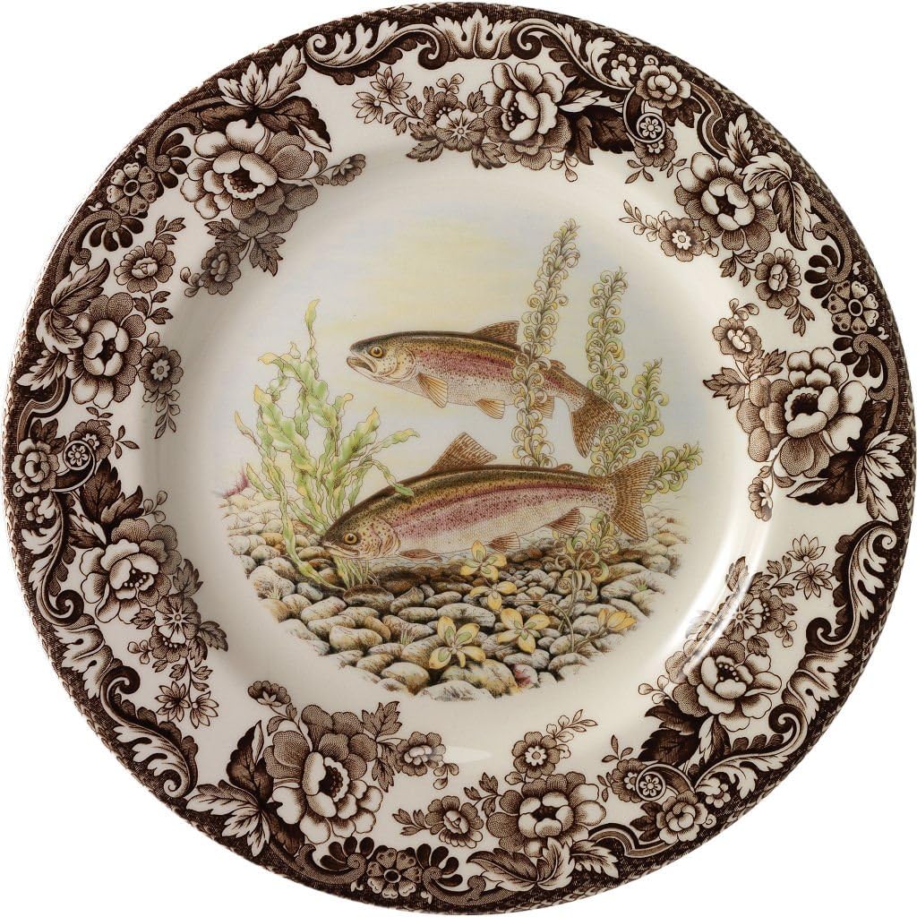 Rainbow Trout Fish Dinner Plate