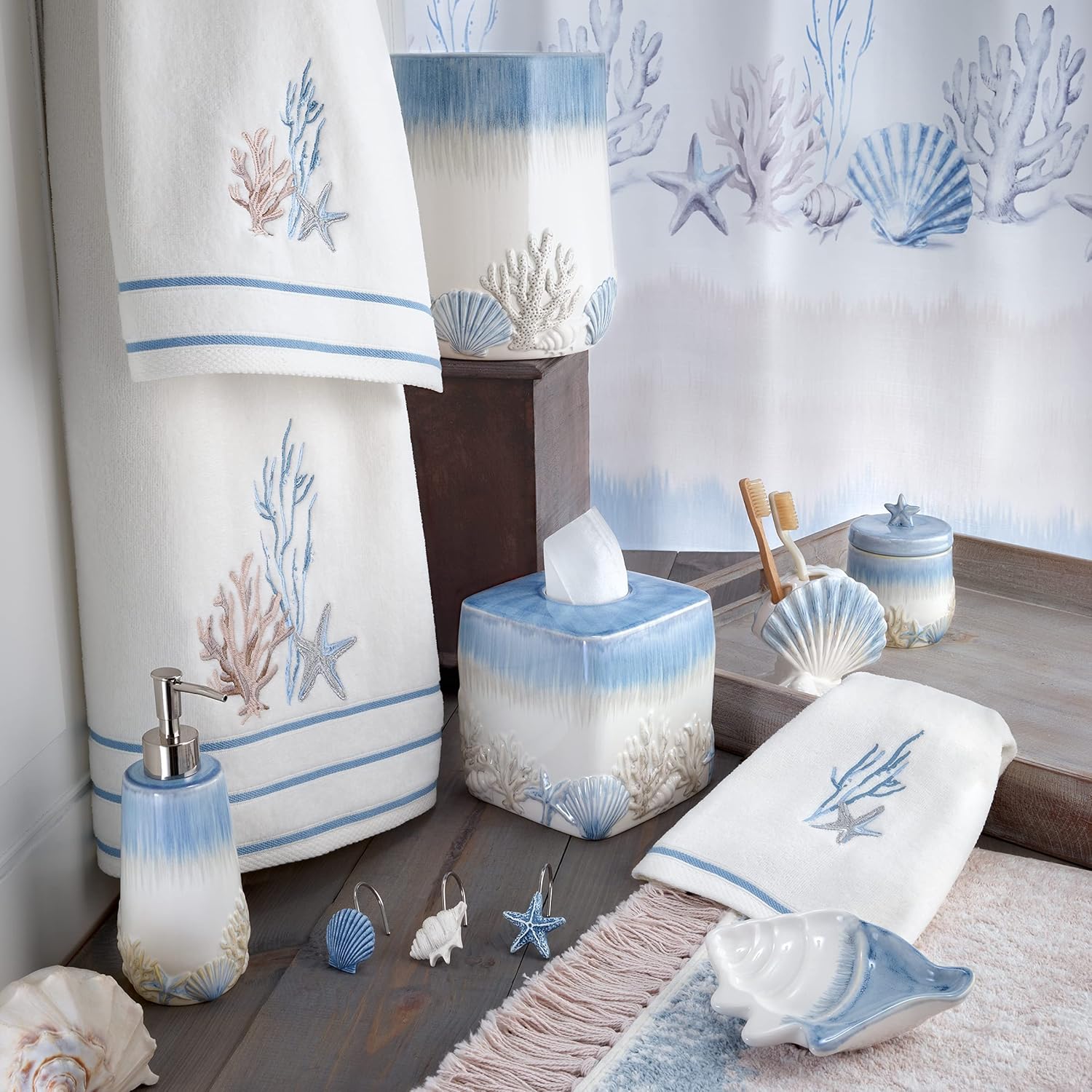 Avanti Linens - Beach-Style Tissue Box Cover