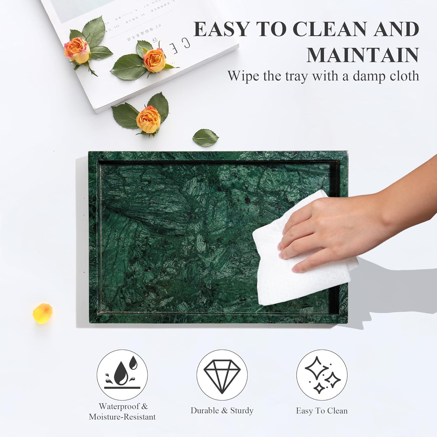 Natural Luxury Marble Vanity Tray