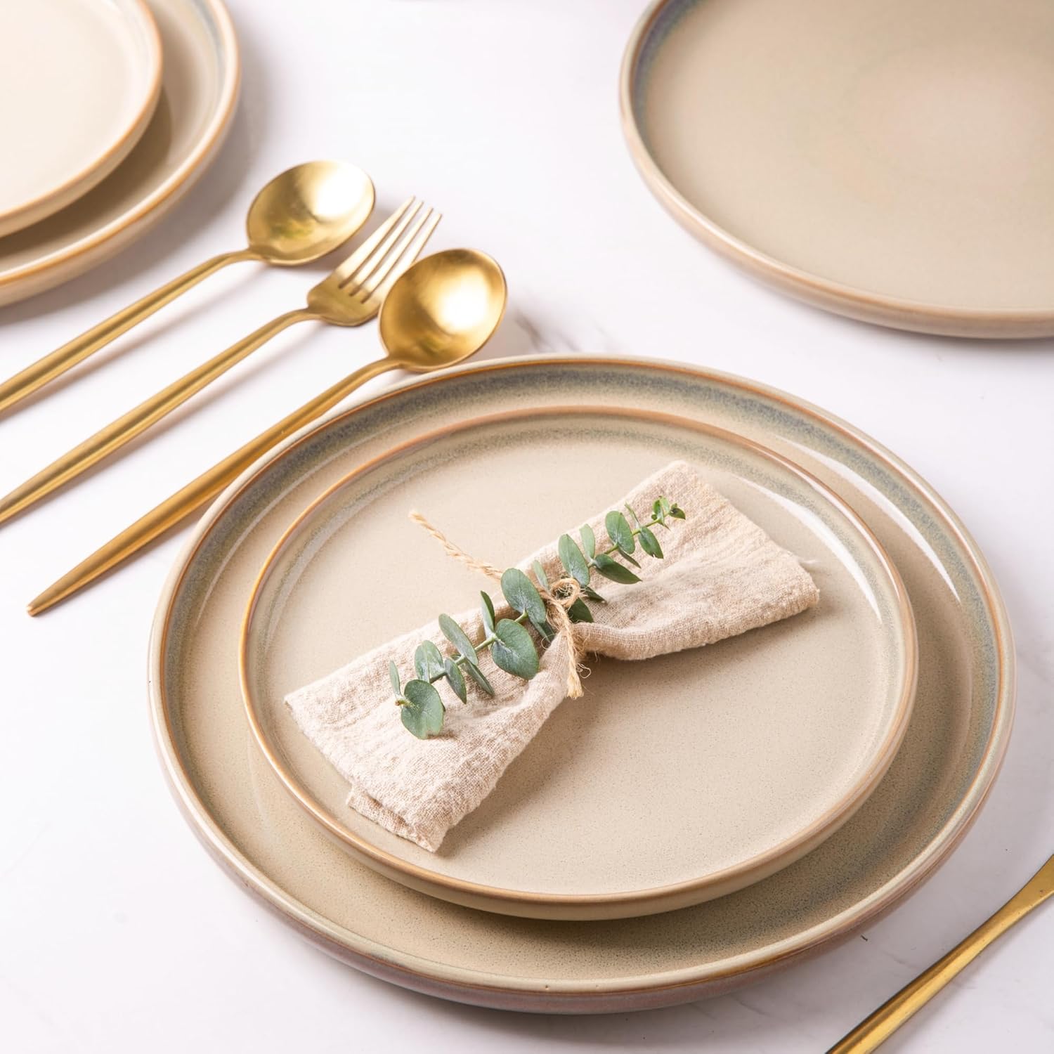handcrafted oval dinner plates set
