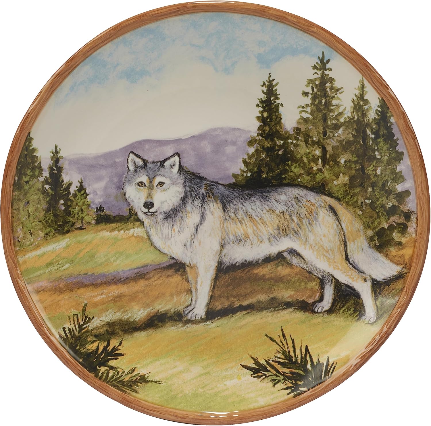 Certified International Mountain Summit 1075 Dinner Plate Set Multicolor