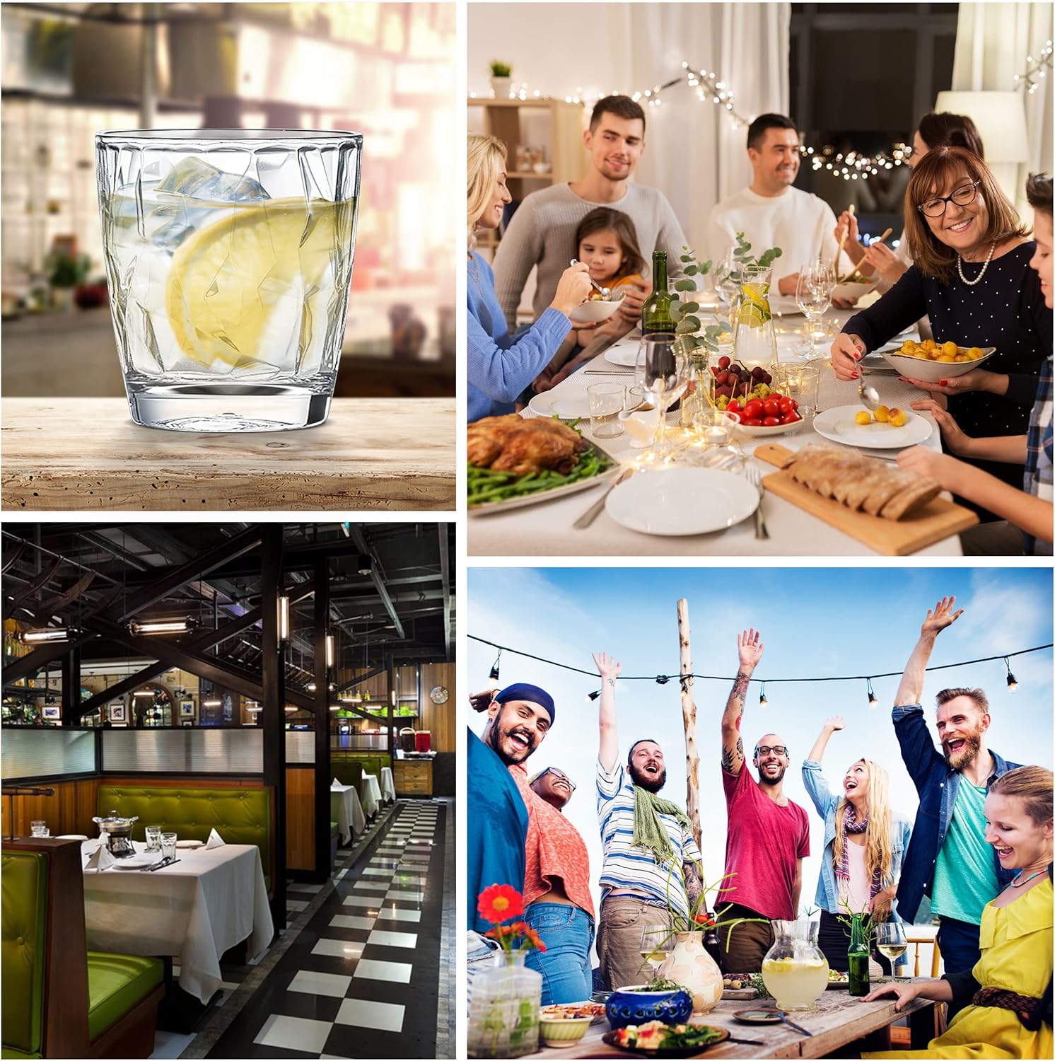 Stay hydrated with our stackable acrylic water tumblers Perfect for camping picnics or everyday use